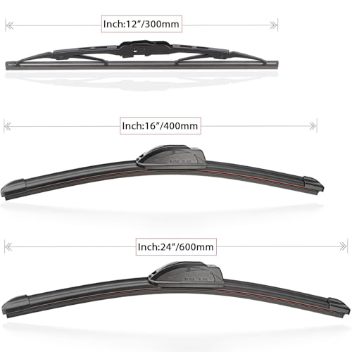 3 Pack Windshield Wiper Blades Replacement for Kia Sportage 2005-2009 2010 by Raintok - Used condition - Image 5
