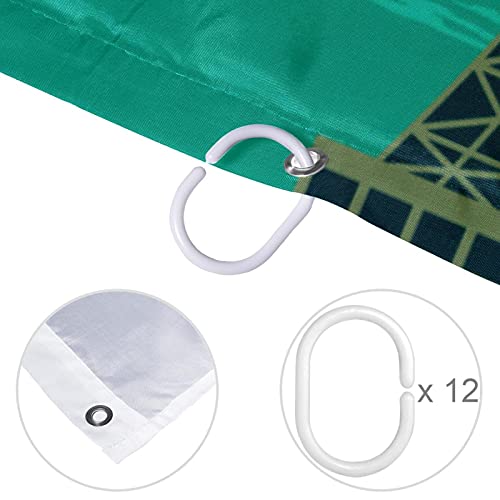 Rideau de douche imperméable Tour Eiffel grand format 183cm - 5