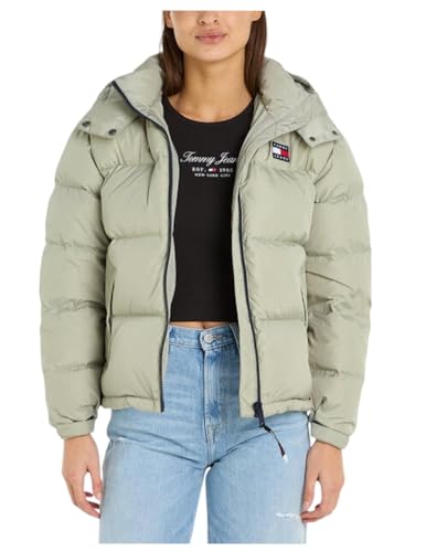 Preisvergleich Produktbild Tommy Jeans Damen Daunenjacke Alaska Puffer Winter, hellgrün, 36