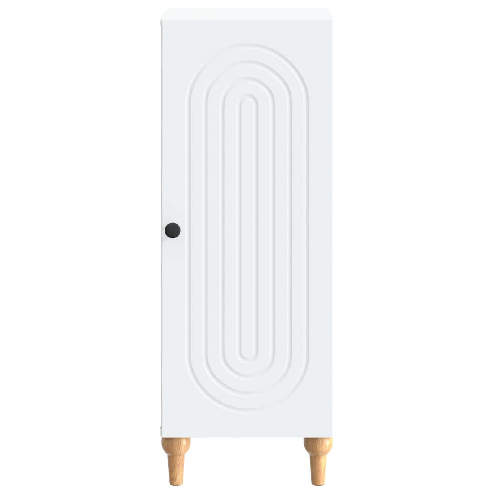 Credenza bianca 33 x 34,5 x 90 cm armadio in legno