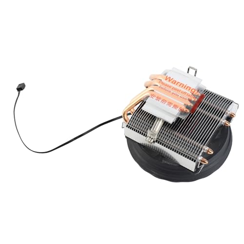 Generic Enfriador de CPU Colorido de 3 Pines, 4 Tubos de Calor de Cobre, Ventilador Silencioso para Juegos de Alto Rendimiento Ryzen3 Ryzen5 FX X8 Athlon X4
