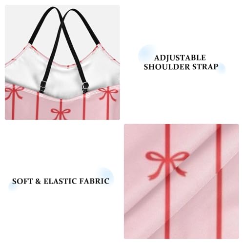 Bolaz Girls Swimsuits One-Piece Bathing Suits Summer Beach Swimwear for 3-10 Years Old-Pink Bows23