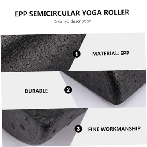 LALAFINA 2 piezas Semicircular Epp Yoga Roller Foam Columns para Masaje Muscular y Terapia, Accesorios de Yoga Levantados para Fitness y Masaje de Tejido Profundo miniatura 5
