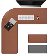 Chihein L-Shaped Desk Pad, Corner Desk Mat (49.2”+ 49.2”) x 15.7” , Computer Office Mouse pad Wri...
