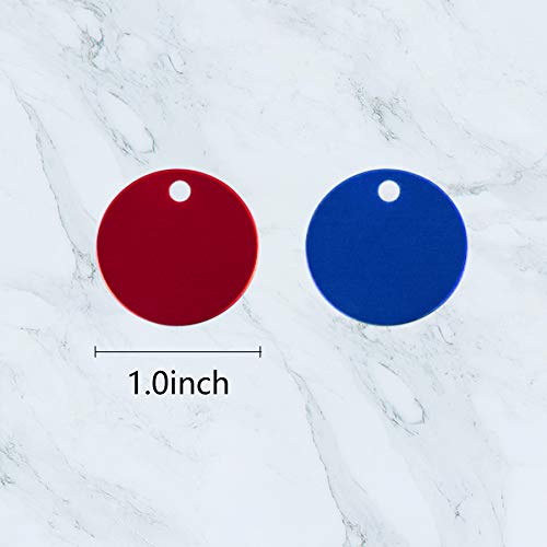 Framendino MC14214_GROUP2 10 Pack Pet Id Tag Colorful Round Double Sided Anodized Aluminum Stamping Blanks Discs Dog Cat Pet Name Phone Number Id Tag Charm thumb #1