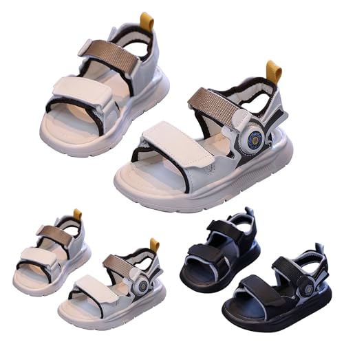 sfdgfhyf Children Open Toe Sandals Summer New Solid Beach Shoes Girls Hollow Out Simple Sandals Kids Slides Size 23