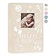 Lanpn Baby Photo Album 10x15 300 Fotos, 4x6 Fotoalbum Babyalbum Einsteckalbum, Leinen Einstecken Foto Album, Neugeborenen Kinder Fotobuch, Kinderalbum für 1. Geburtstag Mädchen Junge, Beige