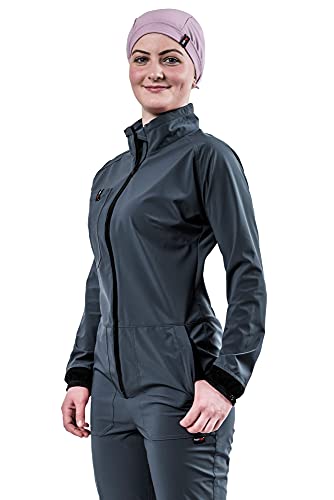 hairtex Mono para mujer | traje de trabajo | traje de protección | protege de forma fiable contra el olor a establo | material impermeable | resistente a la suciedad | transpirable, antracita, XS Cover