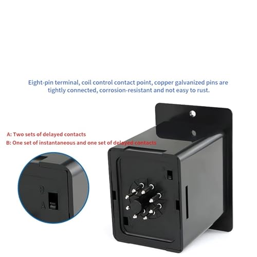 Relais temporisé digital ASY-3D AC 220V programmable avec base 8 broches