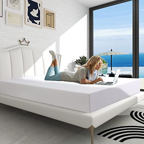 Opoiar-12-Inch-King-Size-Mattress-Memory-Foam-King-Bed-Mattress-in-A-Box-Bed-Mattress-for-Bunk-Bed-Medium-Firm-Cooling-Green-Tea-Gel-Infused-Pressure-Relieving-Certipur-Us-Certified-White