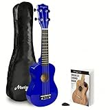Martin Smith UK-212-BL Ukelele Soprano con Ukulele Bag - Azul