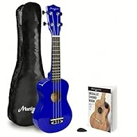 21 Inch Soprano Ukulele: Compact acoustic 4-string uke with a traditional soprano body, ideal for beginners, lessons and everyday practice Starter Set Accessories: Includes a gig bag and chord book to help beginners practise, store and carry the ukul...