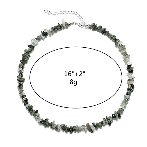 COLORFUL BLING Handmade Turquoise Beaded Choker Necklace Irregular Healing Crystal Stone Carnelian Choker Necklaces Reiki Quartz Boho Jewelry for Women2