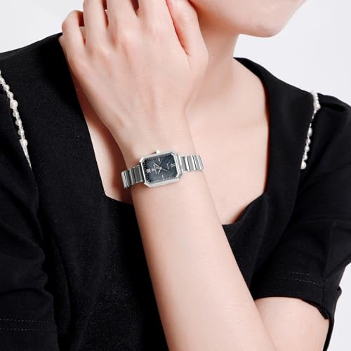 NAVIFORCE Woman Simple Retro Style Bracelet Stainless Steel Watches, Vintage Rectangular Case Watch for Women with Adjustment Tool — view 6
