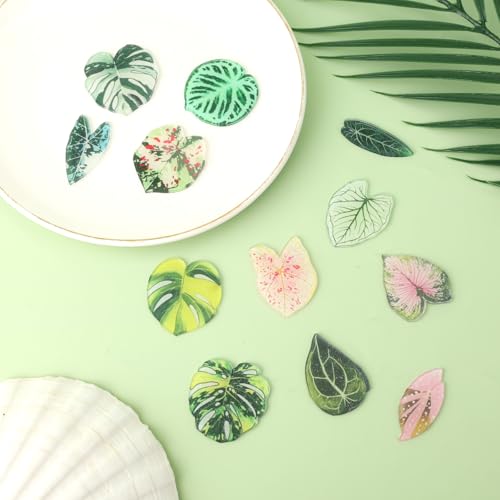 Imanes decorativos para nevera en forma de hoja, pack de 12 miniatura 3