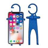 UnderReef Multiple Use Flexible Cell Phone Holder, for Car Mount, GPS Navigation, Battery Charging, Desktop Stand, Hand Anywhere Holder for iPhone Samsung LG Sony Nokia HTC (Blue)