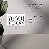 Lantern Press 8x12 Art Print, Wichita Falls, Texas, 76301 Zip Code (Blue) #4