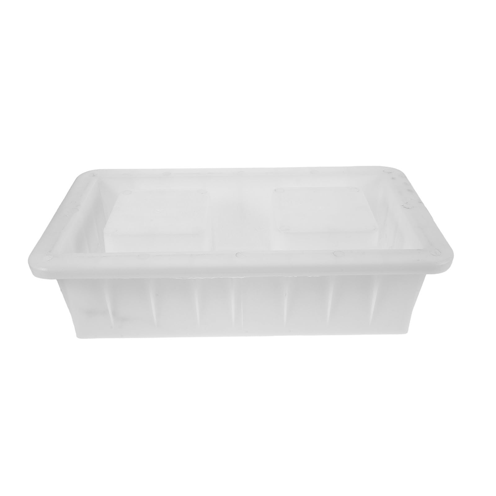 BESPORTBLE Molde de Ladrillo Hueco de Plástico Blanco Diseño de Doble Cavidad Optimizado para Tareas de Paisajismo y Pavimentación Ligera