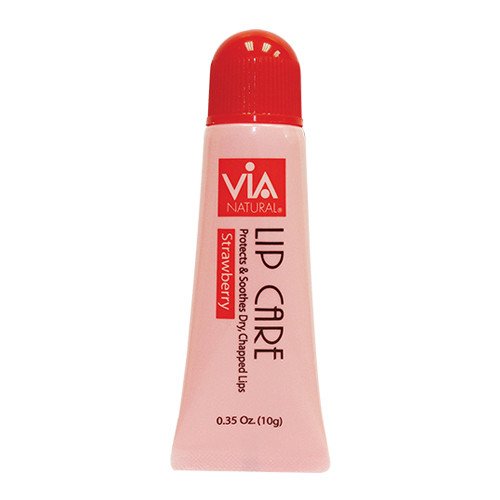 6PCS OF VIA LIP BALM - STRAWBERRY 0.35 OUNCE