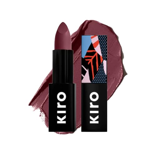 Image of Kiro Moist Matte Lipstick - Lunar Berry (Deep Grape), 4.2g | Super-Pigmented, Long-Lasting, Moisturizing, Non-Drying, Non-Feathering, Smudge Proof | Skin Care Infused with Natural Oils