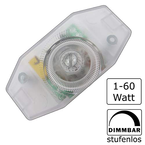 LED Dimmer (Cord Rotary Dimmer) 1-60 Watt Stepless Dimmable for Dimmable LED Bulbs - Image 2
