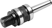 Vista 1 de Adaptador de mandril de contrapunto vivo para carpintería a rosca de 1 "x 8tpi con montaje cónico Morse #2