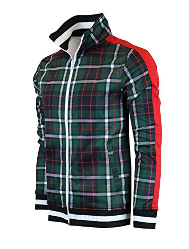 Image of SCREENSHOT-TRACK JACKET Mens Urban Hip Hop Premium Track Jacket - Slim Fit Side Taping Sportswear Urbanwear Streetwear Top