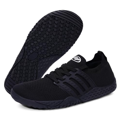 Image of Hike Barefoot Shoes for Women Men Footwear, Minimalist Zero Drop Wide Toe Box Non-Slip Walking Sneakers, Lightweight Comfortable Casual Shoe Training Running Gym Fashion Sneakers