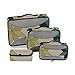 Produktbild Verpackungswürfel Reiseorganisator Set Art 3D Retro Fashion Quilted Painting Pack Organizer Reisetasche Organizer 4-teiliger Kofferorganisator Leichte Gepäckaufbewahrungstasche