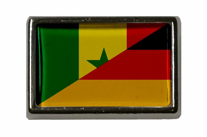U24 Pin's drapeau du Sénégal de l'Allemagne, Acrylique