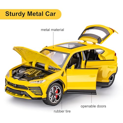 Carro de metal a escala 1:24 para niños miniatura 2