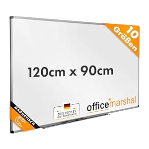 OfficeMarshal Magnettafel Whiteboard 120x90cm