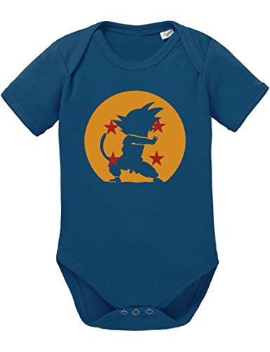 Sambosa Kamehameha im Dragonball Baby Bebé Body Dragon Master Son Ball Vegeta Turtle Roshi Db, Größe2:56;Baby:Navy Cover