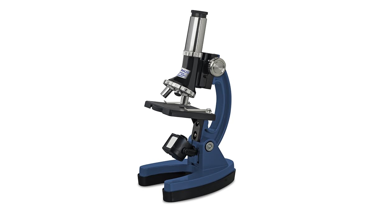 KONUS | KONUSCIENCE-2 Microscopio con Zoom fino a 1200x con Accessori - Vetrini, Coprivetrini, Fiale di Raccolta Campioni, Adattatore per Smartphone