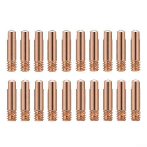 15 punte di contatto M6 x 24 mm per saldatura ugello elettrico con torcia MIG (0,9 mm)