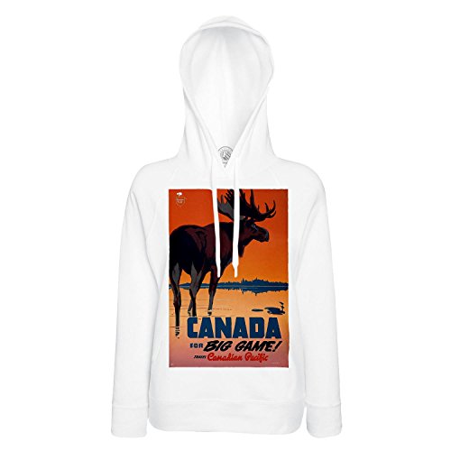 Sweat à capuche Canada Original contre le froid avec style rétro affiches de voyage