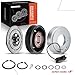 A-Premium Air Conditioner AC Compressor Clutch Kit Compatible with Toyota Yaris 2019-2020, Yaris iA 2017-2018 & Mazda CX-3 CX3 2016-2022 & Scion iA 2016