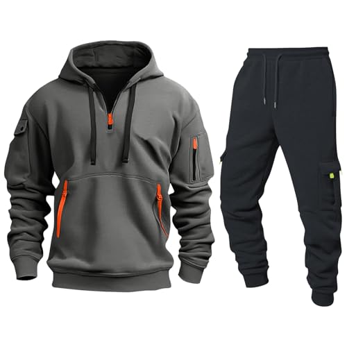 Genérico Chandal Hombre Barato, Ropa Gym, Completo Running Chandals Invierno Chaqueta Jogger Chandal Barato, Correr s Treino Conjunto Hombre Vestir, L