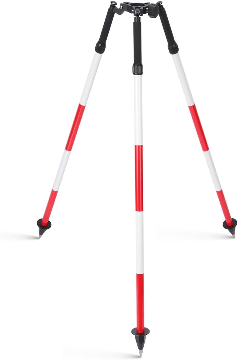 Tripod Surveying Thumb Release, Aluminum Tripod for Prism Poles Surveying or Gps Poles of Total Station GPS