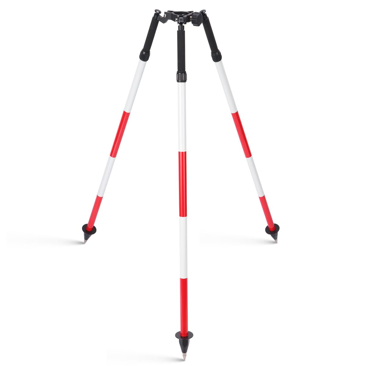 Prismapaal Statief, Aluminium Range Pole-statief met Verstelbare Hoogte, 75 Tot 120 Cm Telescopisch GPS-statief, Stabiel GPS-nivelleringspersoneel Total Station Landmeetapparatuur