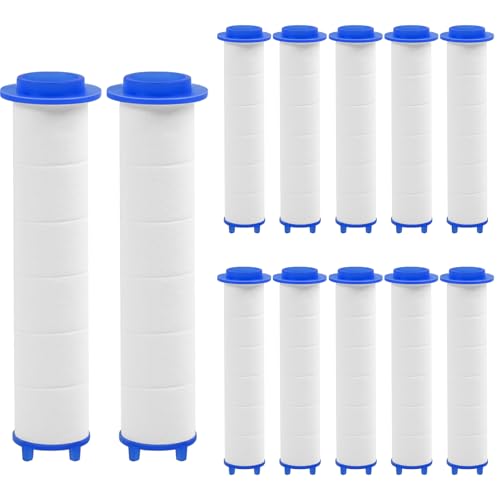 12 PCS Shower Filter Replacement - Shower Head Filter for Hard Water with Pp Cotton, 3.74x0.94 Inch
