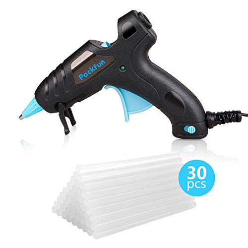 Hot Glue Gun, Packfun 20W Mini Glue Gun Fast Heating with 30pcs Strong
