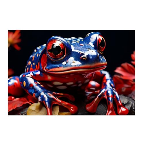 Poster sans cadre La vie de la grenouille autoportrait 50x50 cm GAEKKO