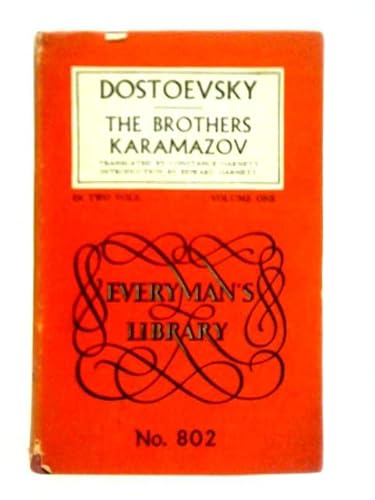 The Brothers Karamazov Volume One B000RWU3QW Book Cover