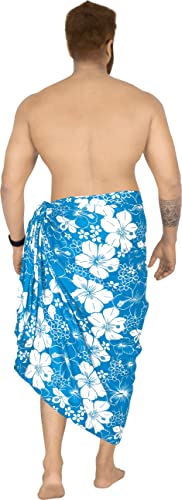 LA LEELA Men's Sarong Bath Swim Pareo Aloha Wrap2