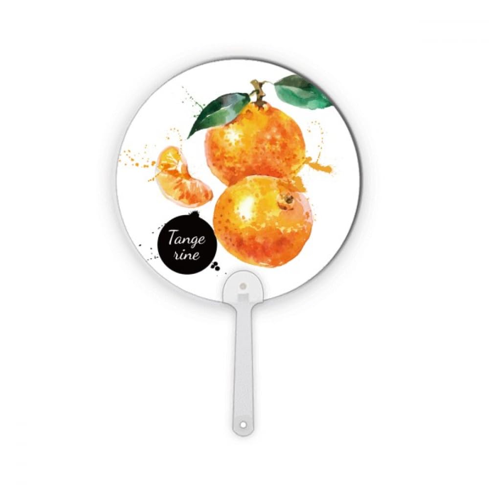 Décoration artisanat mandarine fruit aquarelle plastique rond pour maison