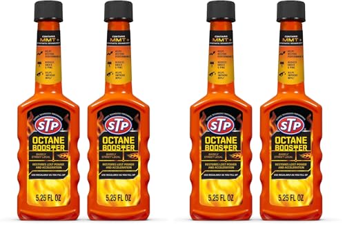 STP Octane Booster, Bottled Fuel System Cleaner Restores Lost Power and Acceleration, 5.25 Oz, (Pack of 2)