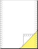 Selbstdurchschreibendes, 2-faches DIN-Computerpapier endlos im Format 12