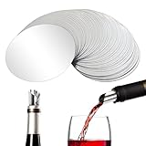 40 Piezas Discos Vertedores Vino Antigoteo, Láminas Antigoteo para Disco, Reutilizable Ayuda para Verter de Aluminio, para Botellas de Vino, Fiestas, Bodas, cumpleaños, Bebidas, Aceite de Oliva