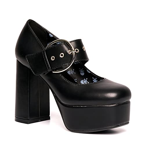 LAMODA Forget Me, Zapato Corto Mujer, Color Negro, 36 EU